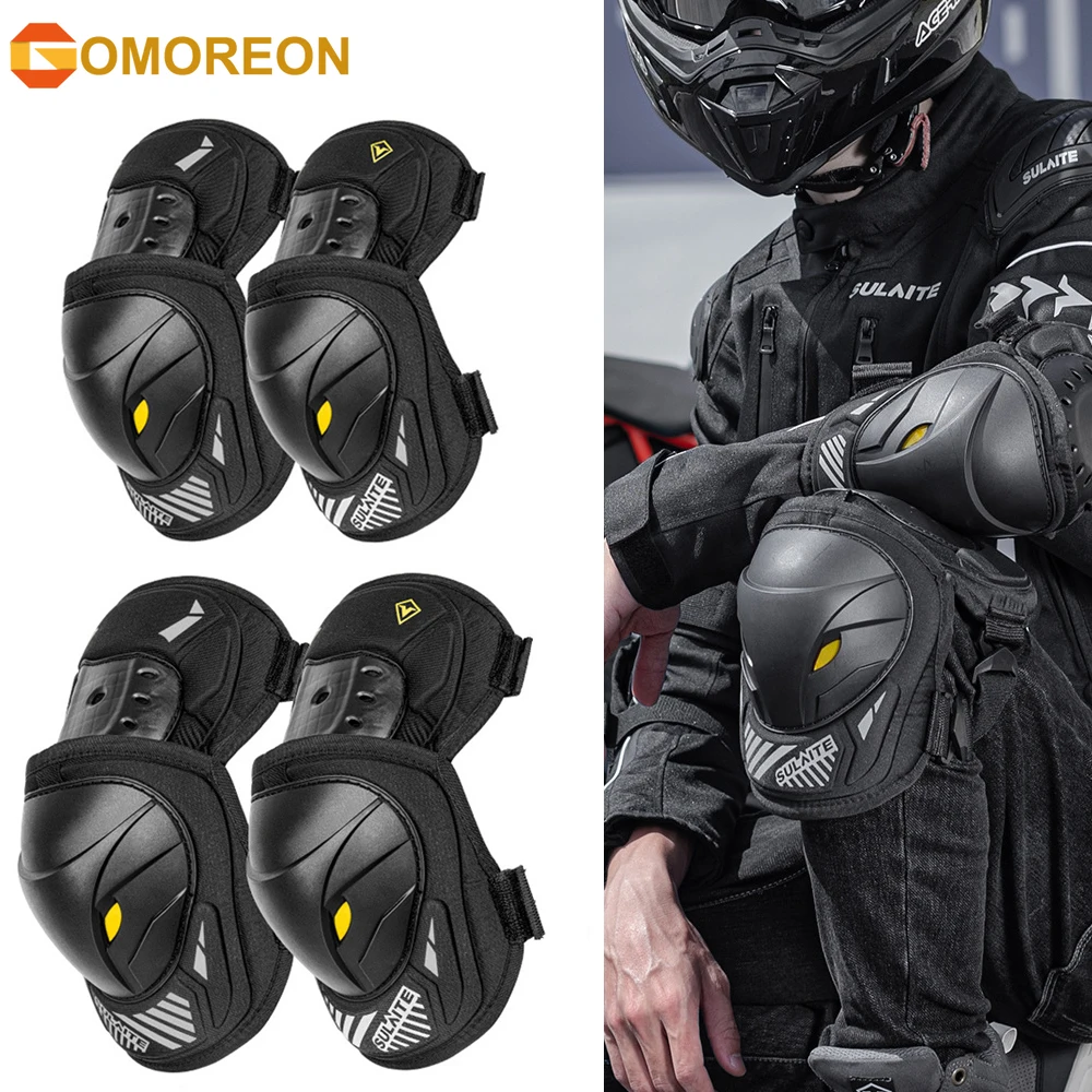 GOMOREON 1Pair Motorcycle Elec - Mountain Biking Elbow Pads ulasan dan harga