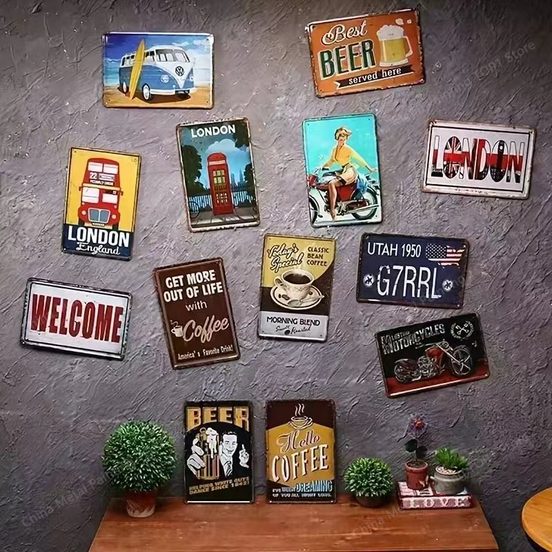 HD Metal Tin Sign French Cycli - Mountain Biking Europe ulasan dan harga