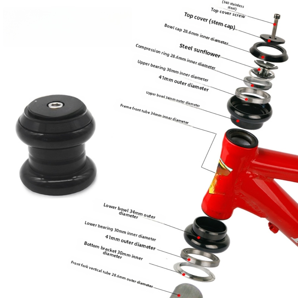 28.6mm for top Cap Headset for - Mountain Biking Tube ulasan dan harga