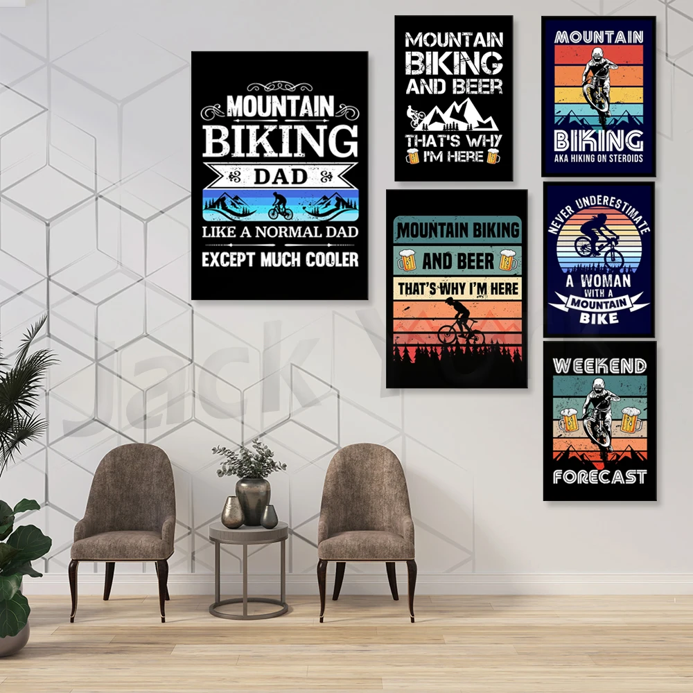 Go Mountain Bike Print Canvas  - Mountain Biking Europe ulasan dan harga