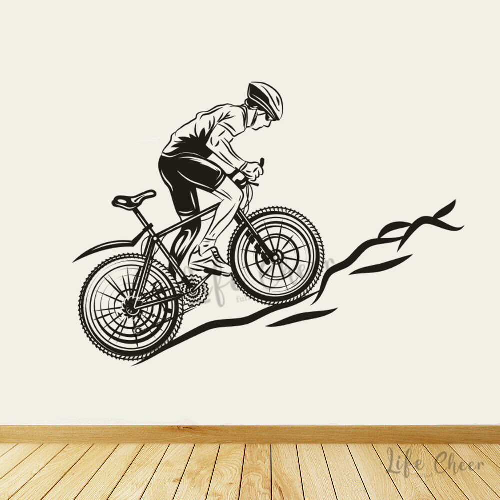 Mountain Cycling Wall Stickers - Mountain Biking Europe ulasan dan harga
